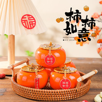 Housewarming decoration New Years Eve living room persimmon persimmon Ruyi persimmon ornaments new house moving ceremony moving supplies