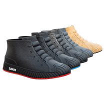 Rain boots mens short-tube rain boots kitchen non-slip work wear-resistant low-top outdoor water boots car washing fishing waterproof shoes plus velvet