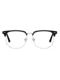Half-Frame Myopia Glasses Frame for Men, Trendy Online, Can Be Fitted with Prescription Astigmatism Lenses, Blue Light Blocking, Suitable for Large Faces, Photochromic
