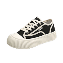 Canvas shoes womens casual shoes womens cloth shoes versatile single shoes biscuit shoes lightweight white shoes sports sneakers spring and autumn