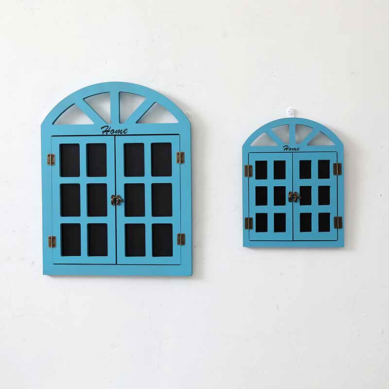 Coffee shop wall decorations fake window blackboard background wall milk tea shop message board hanging wall decoration pendant
