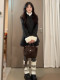Chanel-Style Wool Coat with Fur Collar for Women, Spring 2026 New Vintage Style, Petite Thickened Waist-Cinching Woolen Coat