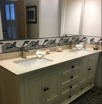 Natural stone mosaic swimming pool bathroom waveguide skirting waistline stairs steps wall and floor decorative tiles