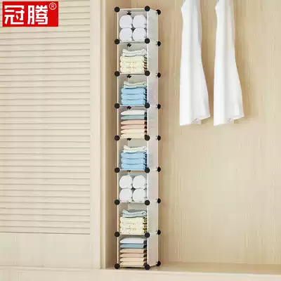 Dormitory storage wardrobe finishing artifact household space saving bag rack assembly plastic economical 17cm deep