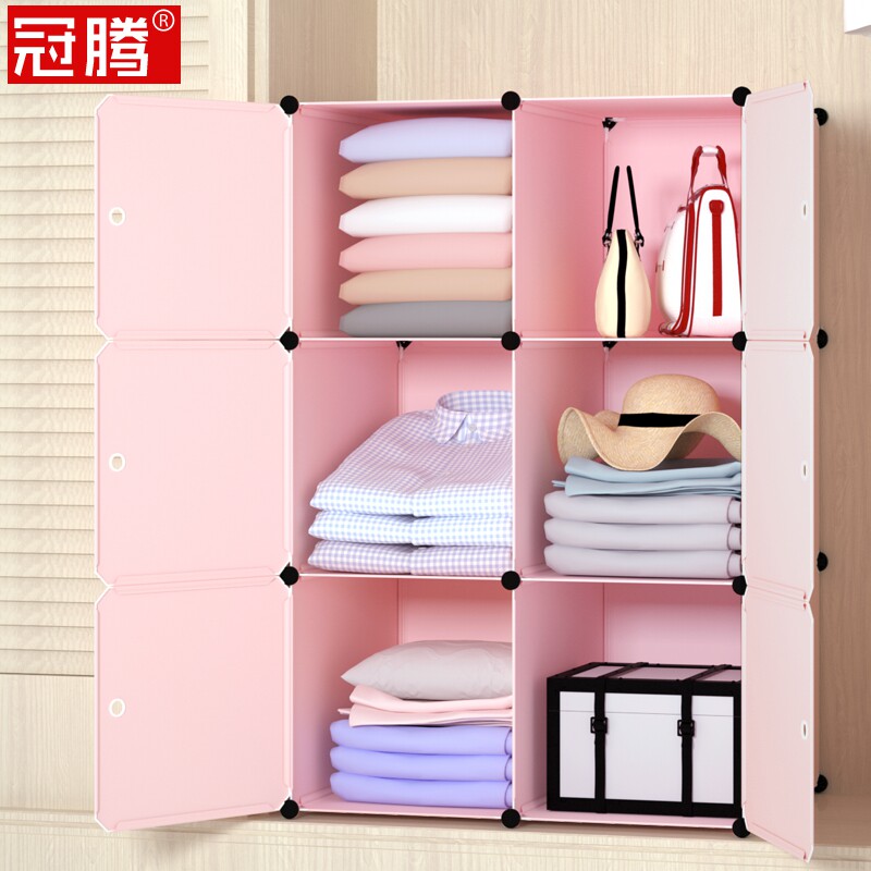 Wardrobe Containing hanging bag Divine Instrumental separation plate Interlayer Home provincial space Residence Dormitory Partition no door finishing shelf