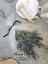  ins Oil painting Antique vintag style flower arranger gradient Eucalyptus cafe decoration fake flower decoration