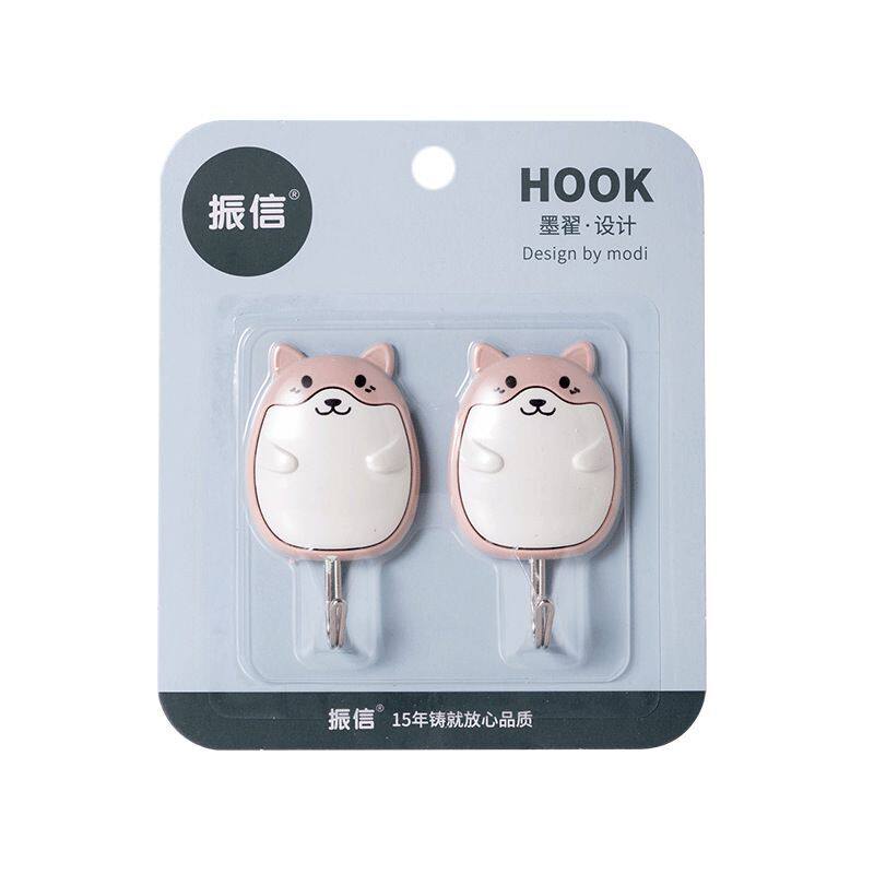 Strong adhesive hook small traceless hook door household non-stick cute smiley sticky hook wall sticky hook wall wall hanging
