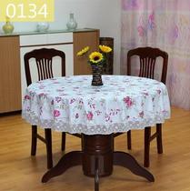 Flower thickened round table tablecloth plastic color opaque PVC round table cloth tablecloth round waterproof disposable oil-proof