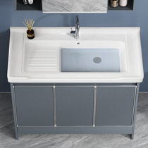 Balcony laundry basin with washboard integrated bathroom sink household basin ceramic sink laundry closet laundry pool
