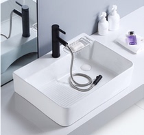 Balcony ceramic laundry basin with washboard table upper basin Side row left and right side of the sink basin single Basin