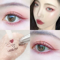 倩盼 Водонепроницаемый ручка для глаз длинный без обморока коричневого цвета, красочные тонкие головы, телары, начинающий самка Ли Цзиаки