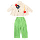 Net red fried street girls' suit foreign style fashionable spring dress 2023 new baby girl doll shirt corduroy two-piece set