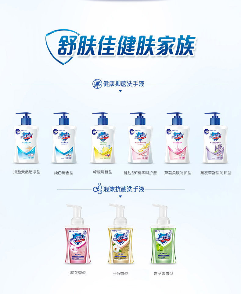舒肤佳柠檬清香洗手液 家用消毒杀菌便携式清香型儿童抑菌家庭装 舒肤佳柠檬清香洗手液 家用消毒杀菌便携式清香型儿童抑菌家庭装