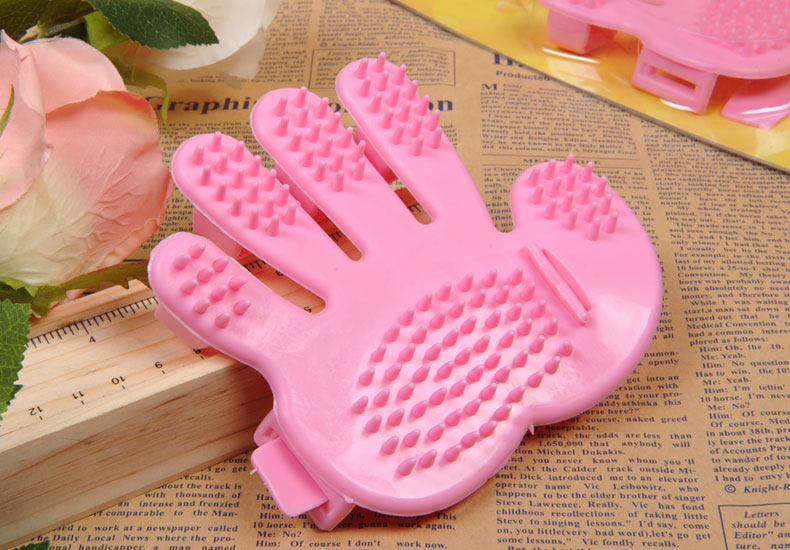 Mèo năm ngón tay con chó tắm găng tay tắm bàn chải tắm massage bàn chải vật nuôi chải chuốt vật tư - Cat / Dog Beauty & Cleaning Supplies Lược chải lông FURminator.