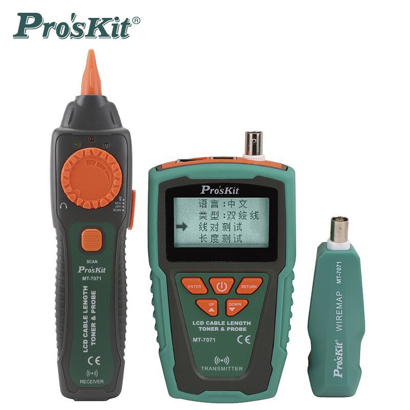 Taiwan Treasure Hunt Line Gauge Wire Gauge LCD Network Route Length Breakpoint Tester MT-7071 Finder Wire Finder