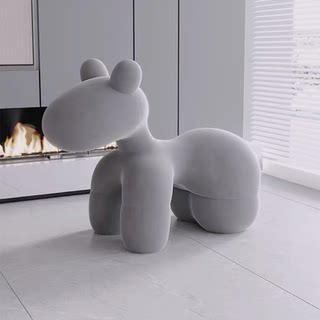 小马椅网红轻奢创意客厅座椅沙发旁落地摆件动物凳乔迁新居礼品