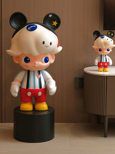 大头米奇茉莉号落地摆件客厅玄关卧室电视柜旁乔迁送朋友生日礼品