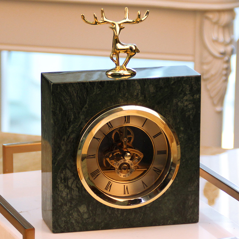 European Style Watch Swing table Desk Seat Bell-Like Room Home Nordic Style Decorations Marble American Craft Gift Hem