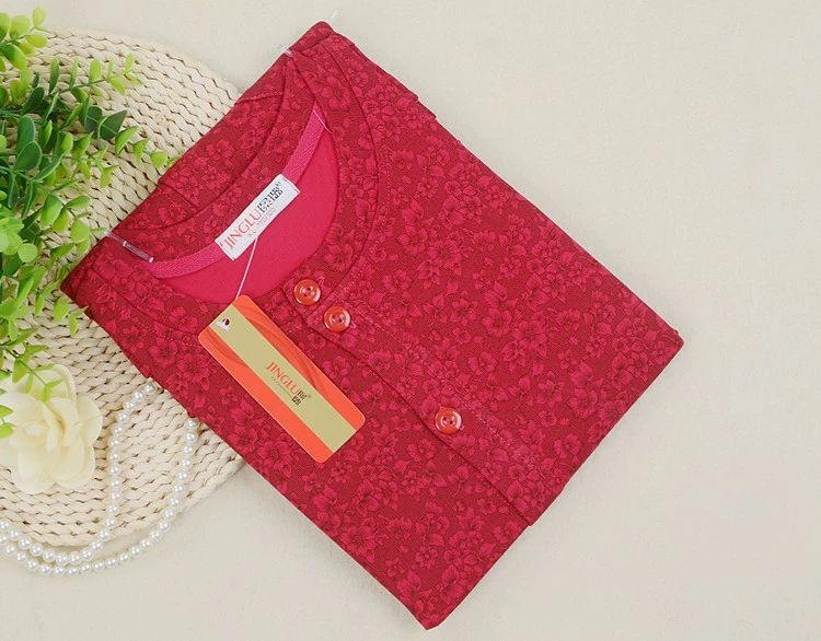 Trung niên và mùa thu quần áo của phụ nữ áo sơ mi mặc bông cardigan ông già mở bông áo len phần mỏng đồ lót nhiệt áo nam áo thu đông nam nữ