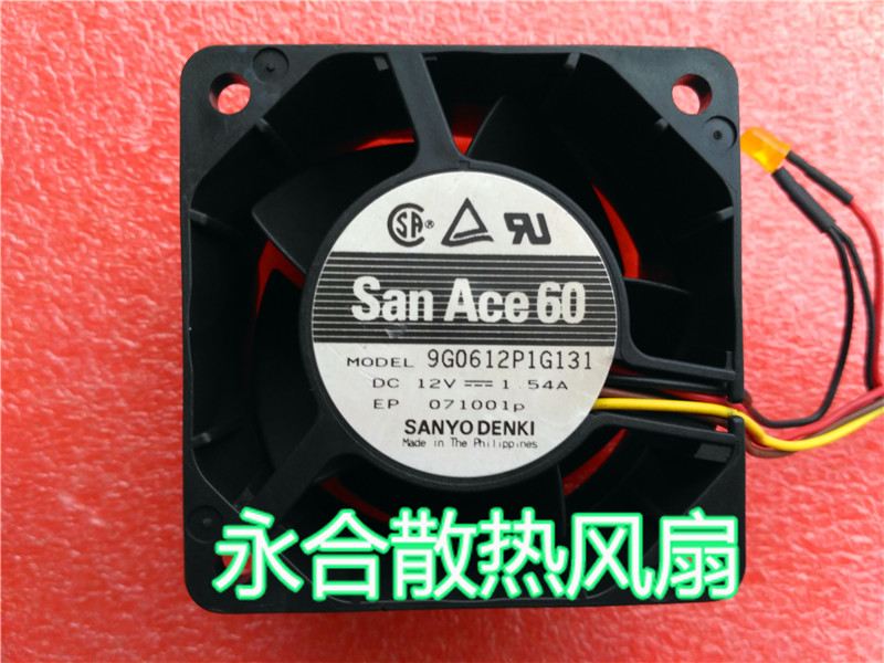 San Ace 60 9G0612P1G131 12V 1 54A 6038 6cm Power Servo Fan