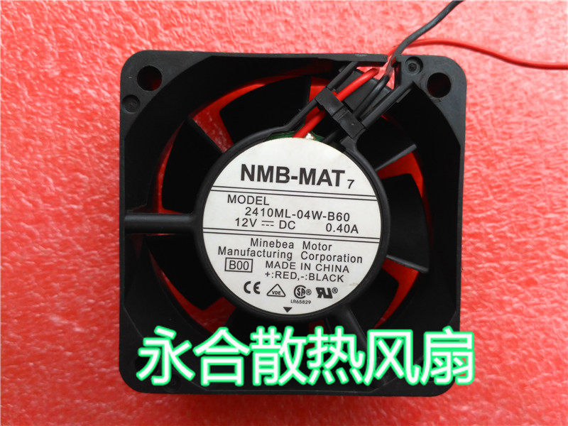 NMB-MAT 2410ML-04W-B60 12V 0 40A 6025 6cm power supply server fan