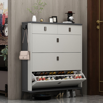 Shoe cabinet ultra-thin tipping bucket 17cm home door large capacity porch cabinet simple modern storage locker shoe rack