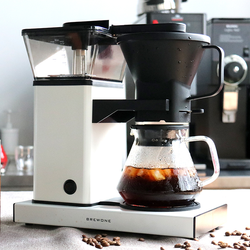 Brewone Coffee Machine for Commercial and Home Use, Drip-Type American-Style Fully Automatic Coffee Maker, Tea Extraction Machine for Coffee and Milk Tea Shops