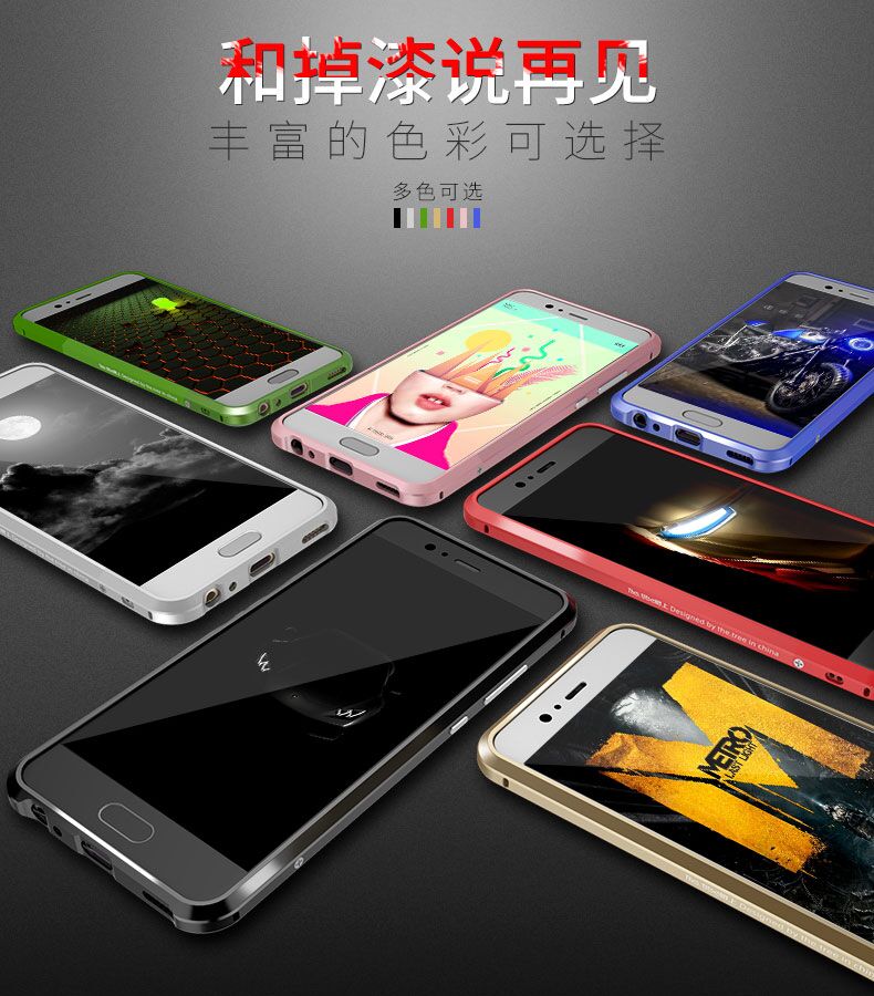 GINMIC Sword Slim Light Aluminum Frame Metal Bumper Transparent PC Back Cover Case for Huawei P10 & Huawei P10 Plus