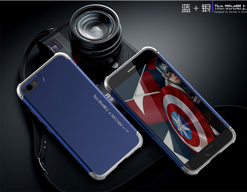 GINMIC Shield Aluminum Metal Frame Hard PC Back Cover Case for vivo X9