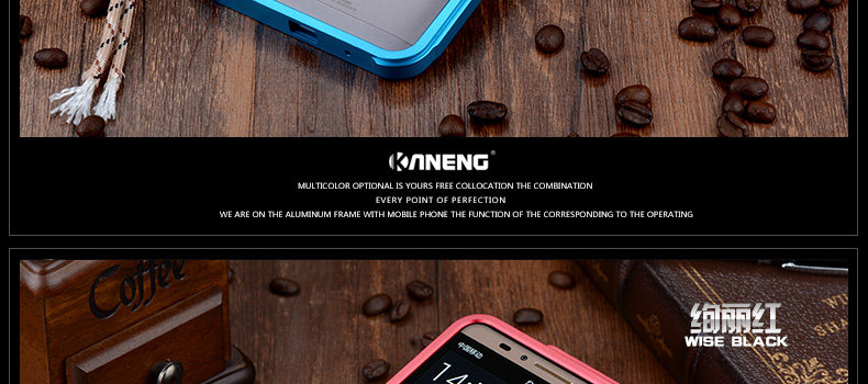 KANENG Mechanical Arm Trigger Aluminum Bumper Metal Frame Case Cover for Huawei Mate 7
