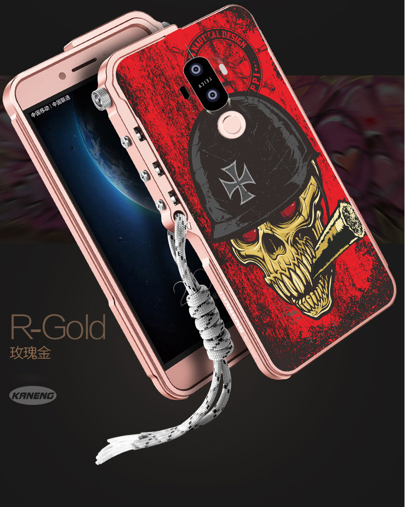 KANENG Mechanical Arm Trigger Aluminum Bumper Metal Frame Case Cover for Huawei Mate 9