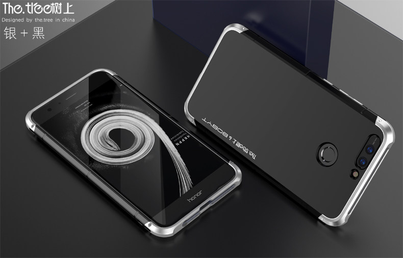 GINMIC Shield Aluminum Metal Frame Hard PC Back Cover Case for Huawei Honor V9 / Huawei Honor 8 Pro