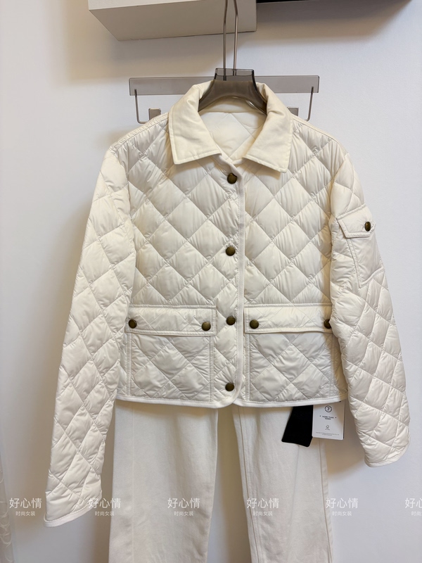 【Samsung Hortobagy 95% Goose Down】M Brand's New Autumn and Winter Diamond-Patterned Short Goose down Jacket for Women 【Samsung Hortobagy 95% Goose Down】M Brand's New Autumn and Winter Diamond-Patterned Short Goose down Jacket for Women