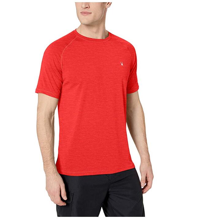 Spyder Men's Hyrdo series stretch short sleeve sunscreen shirt
