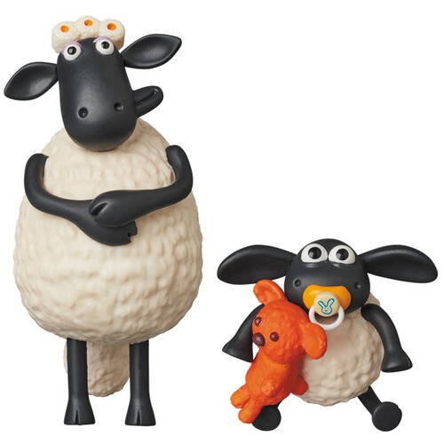 Medicom Toy Udf Shaun the Sheep Timmy & Timmy's Mom Ultra-Detailed Figure