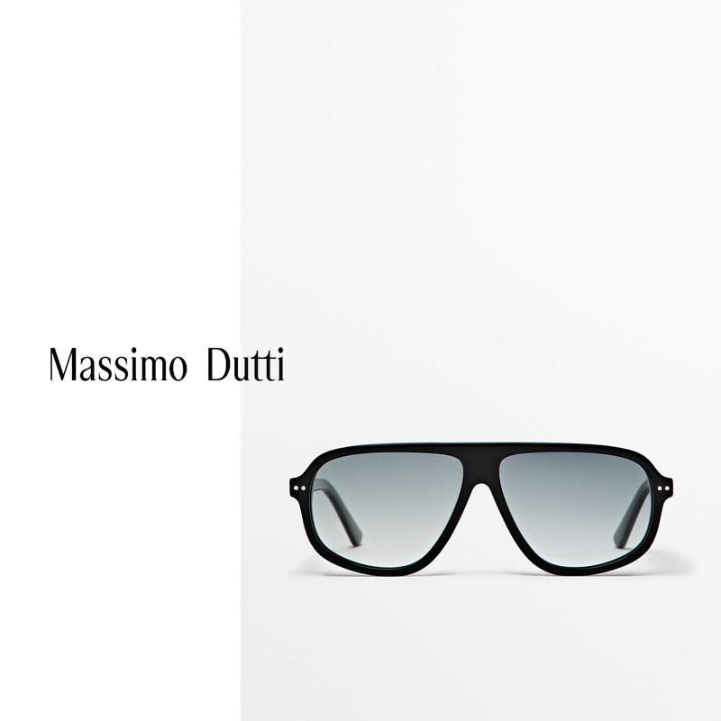 Summer New Massimo Dutti Men's Accessories 2026 New Trendy Fashion Stylish Aviator Sunglasses 02702300800