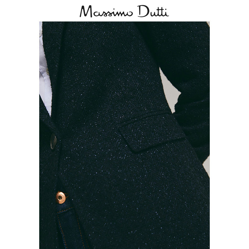 Veste pour femme MASSIMO DUTTI en Laine - Ref 3221223 Image 4
