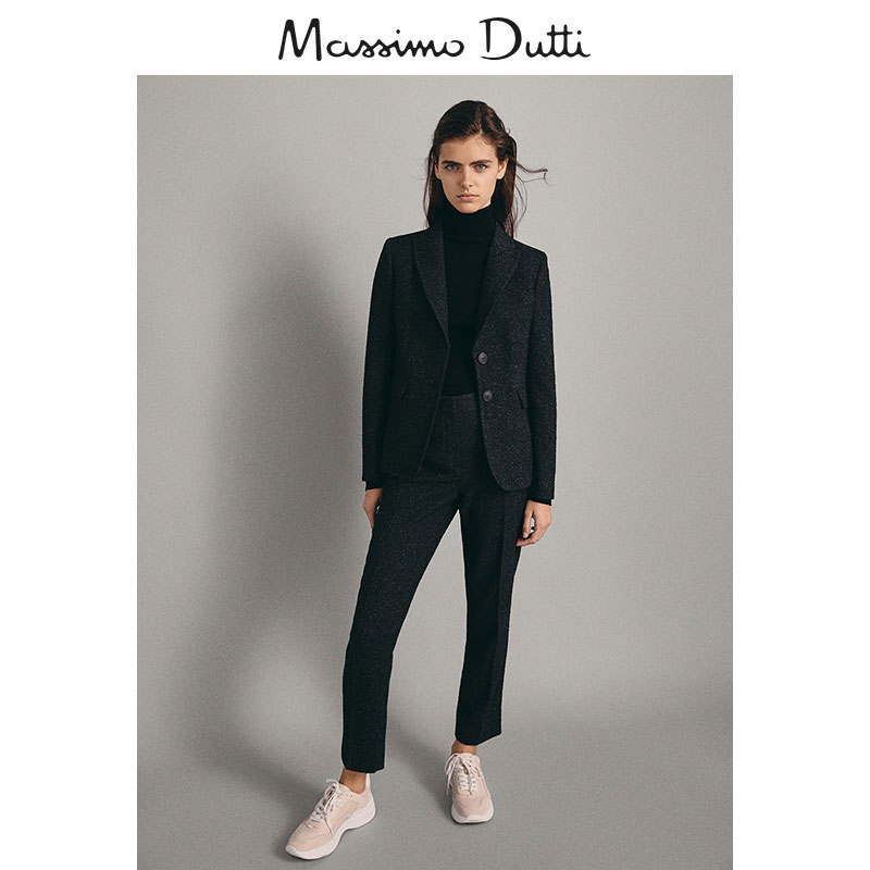 Veste pour femme MASSIMO DUTTI en Laine - Ref 3219747 Image 5