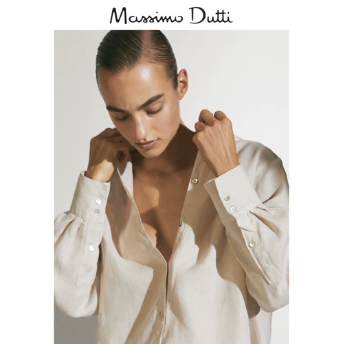 В конце сезона скидка Massimo Dutti Женская одежда 2020 Осень и Зимние Новые льны Повышенные версии 05111512806