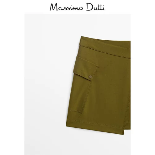Massimo Dutti, демисезонная асимметричная маленькая юбка