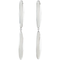 (Limited Series) New Spring Summer Massimo Dutti 2024 Women’s Accessories Versatile Silver Long Earrings 04608555808