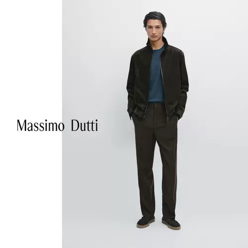 Massimo Dutti, демисезонный коричневый вельветовый пуховик для отдыха, куртка