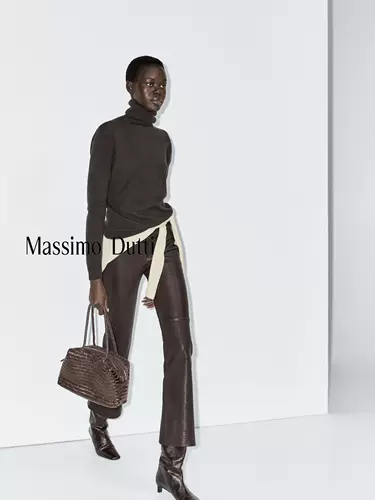 Massimo Dutti, демисезонный базовый приятный телу шерстяной трикотажный свитер