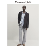 Летняя новая мастерская 20124 Женская одежда Sky Blue French French Leisure, прилежный, легкий, чистый льняной длинные рукава