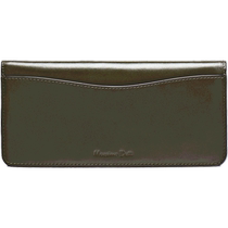 Nouveau produit spécial Massimo Dutti 2024 Accessoires pour femmes Couleur unie Texture portable Vertical Porte-monnaie en cuir véritable Portefeuille porte-cartes 04656632503