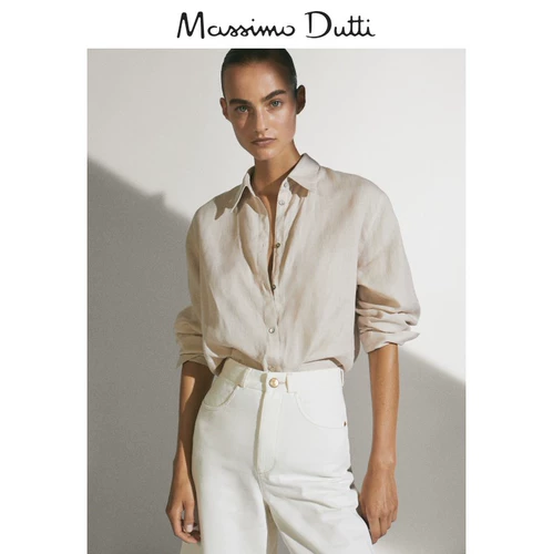 В конце сезона скидка Massimo Dutti Женская одежда 2020 Осень и Зимние Новые льны Повышенные версии 05111512806