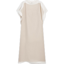 Summer new MassimoDutti2024 womens romantic artistic temperament elegant design robe style short-sleeved dress 06679100710