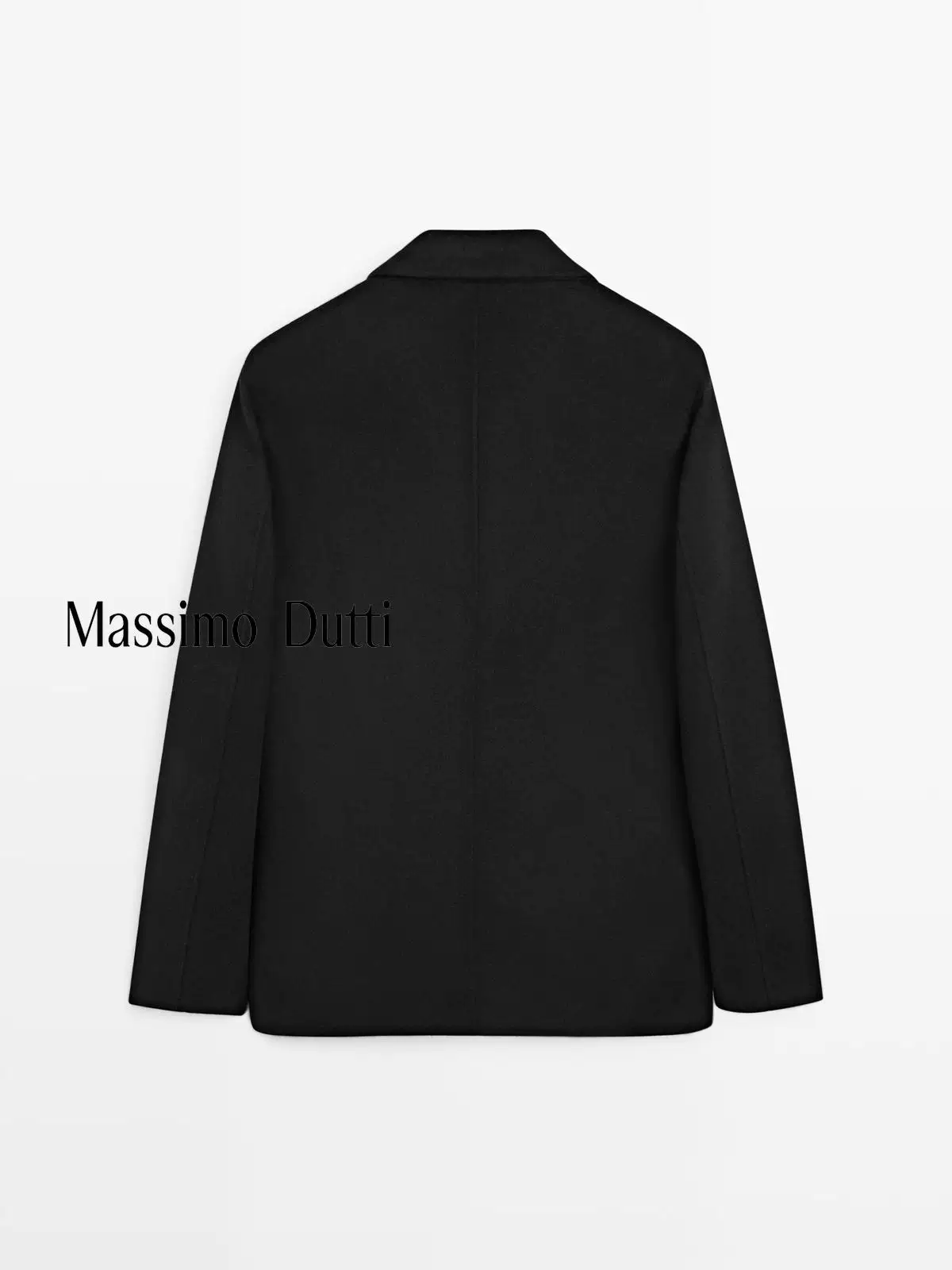 Пиджак из полупальто-войлона Massimo Dutti, демисезонный костюм из шерсти