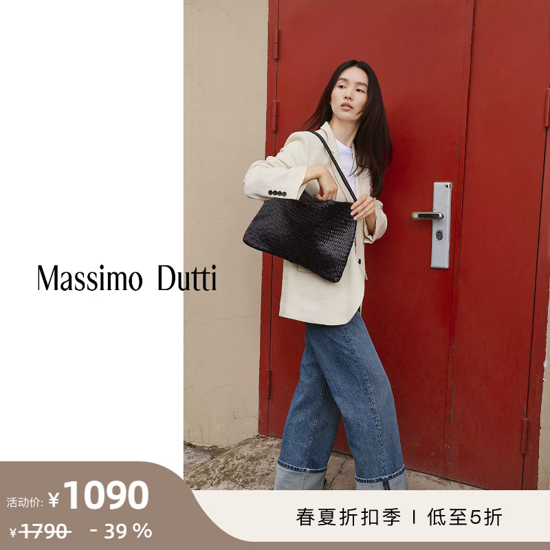 Discount Season Massimo Dutti Women's Clothing 2026 Spring/Summer New Commuter Style Textured Single-Breasted Blazer 06077522712