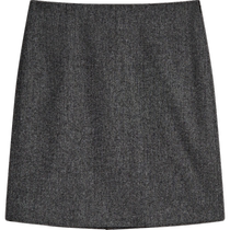 New product ex-gratia MassimoDutti2024 Womens dress Gray Light Cooked Commute OL Wind Herringbone Slim Fit Short Skirt A Character Half Body Dress 05275825802